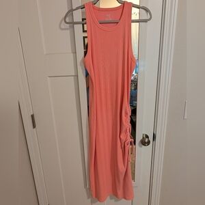 Aerie Coral Midi Dress Size M